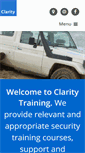 Mobile Screenshot of claritysecuritytraining.com